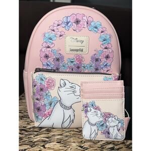 Loungefly Disney The Aristocats Duchess & Marie Floral Mini Backpack Cardholder
